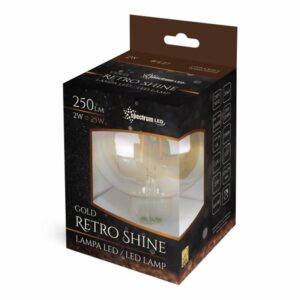 2W E27 LED lemputė COG Retro GLOBE box