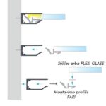 Stiklo LED profilis I10 2