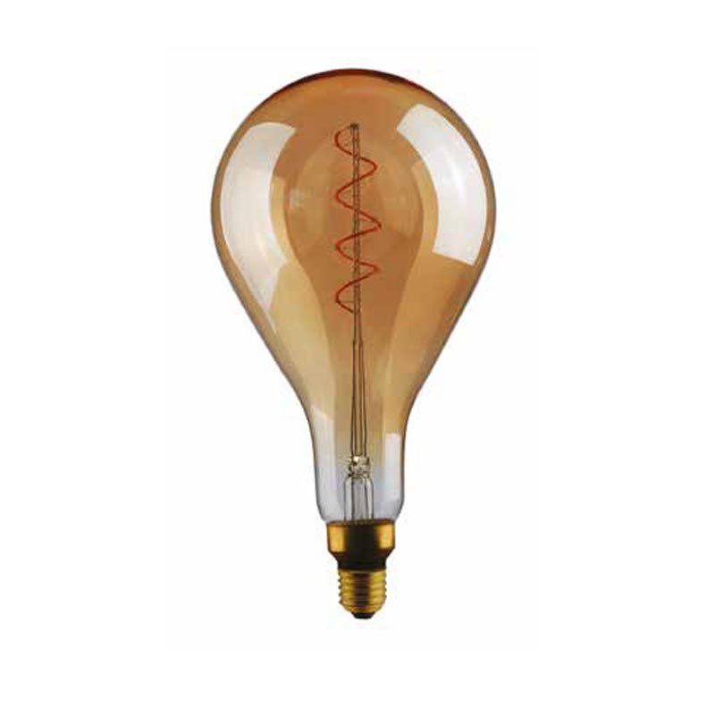5W E27 LED bulb Vintage Curved A165 Gold