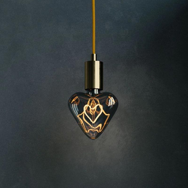 5W E27 LED bulb Vintage Curved HEART 2