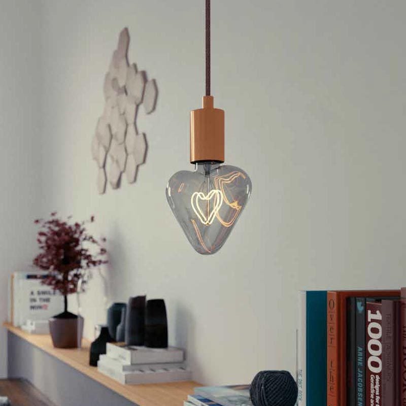 5W E27 LED bulb Vintage Curved HEART 3