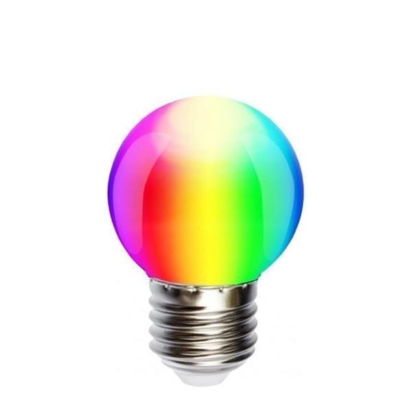 1W E27 RGB LED lemputė