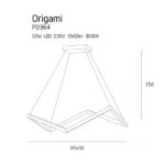 Pakabinamas šviestuvas Origami 85