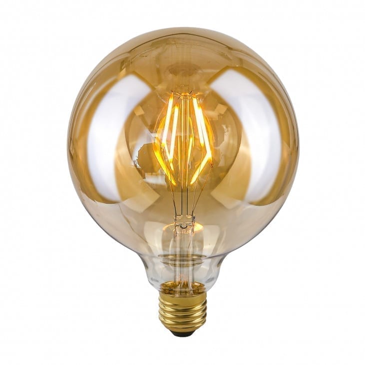 Dekoratyvinė lemputė E27 4W G125 Amber