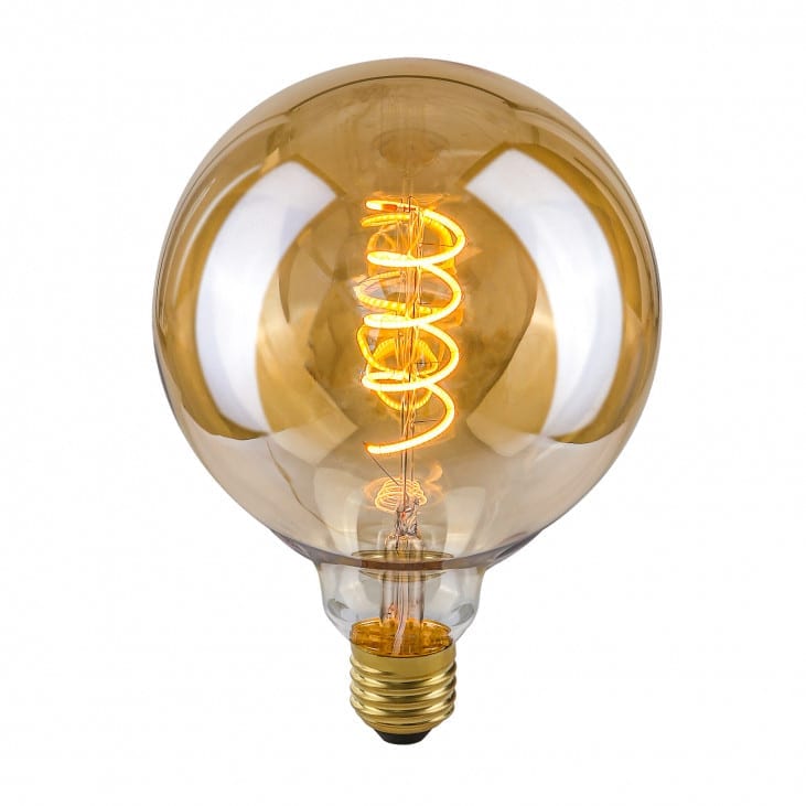Dekoratyvinė lemputė E27 4W G125 Spiral Amber
