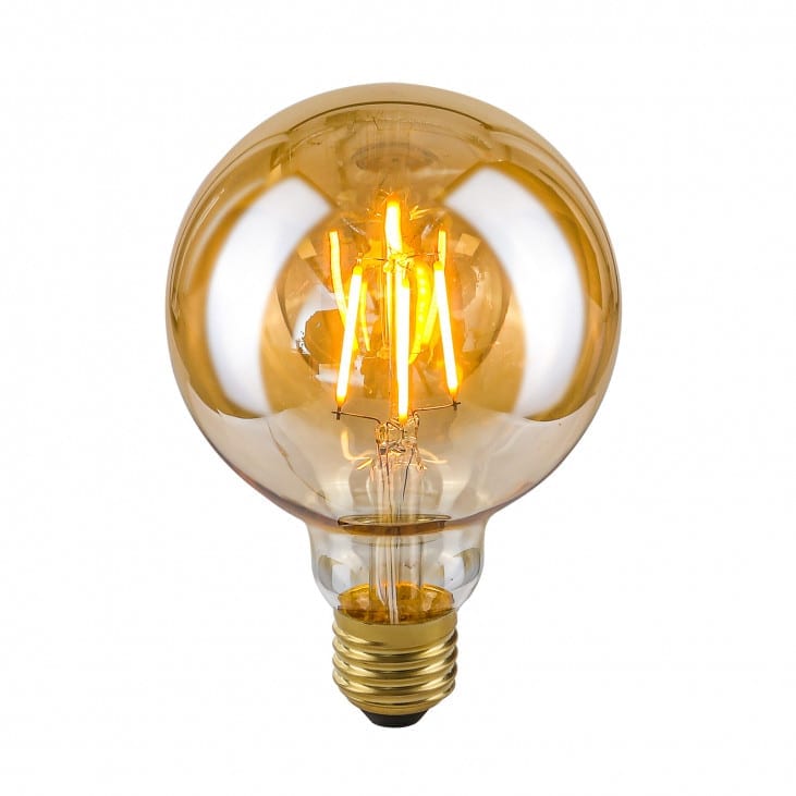 Dekoratyvinė lemputė E27 4W G95 Amber