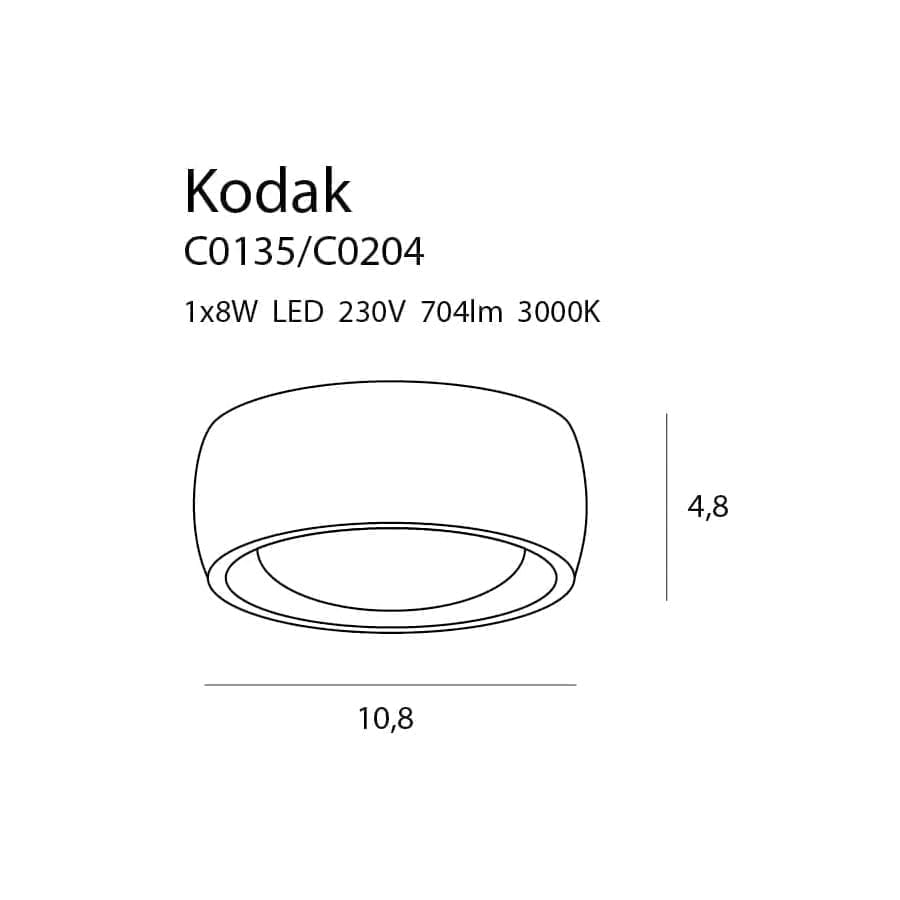 Lubinis LED šviestuvas Kodak C0204