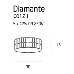 Lubinis sviestuvas Diamante ø38