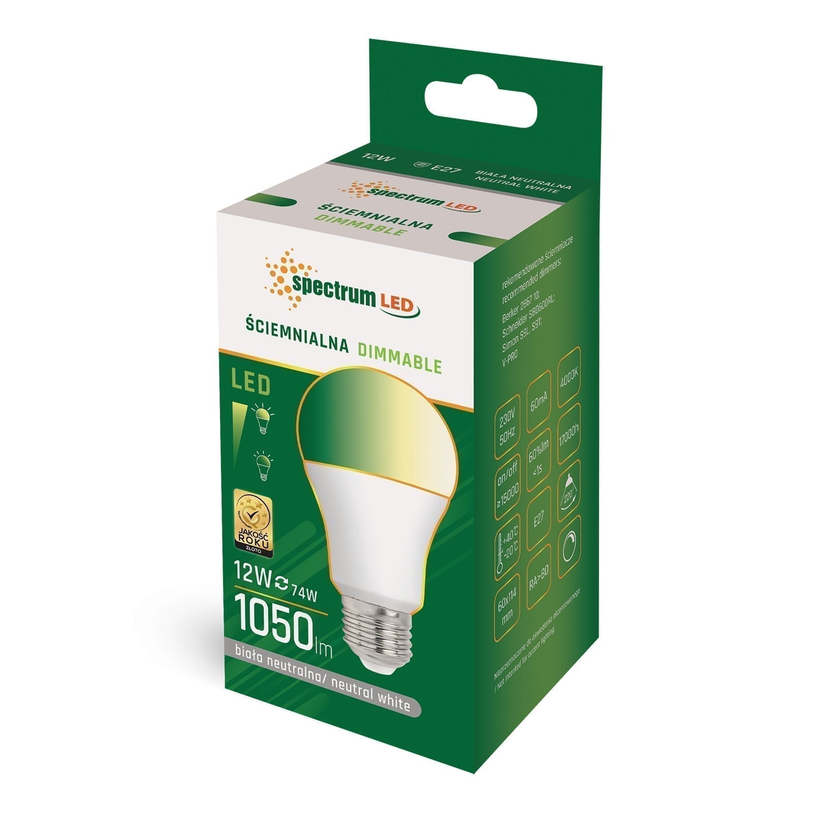 4W E27 LED lemputė G95 Premium Clear