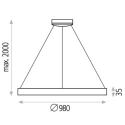 Pakabinamas šviestuvas Grace 58 2700K-3000K