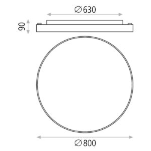 Pakabinamas LED šviestuvas Wheel 3