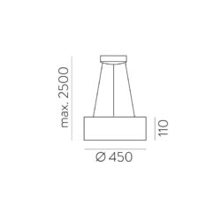 Pakabinamas šviestuvas Grace 58 2700K-3000K