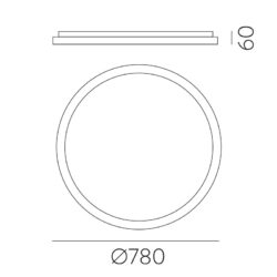 Lubinis šviestuvas LISBOA TRIAC B80 3000K