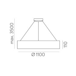 Pakabinamas šviestuvas Grace 58 2700K-3000K