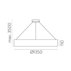 Pakabinamas šviestuvas Grace 58 2700K-3000K