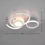 Lubinis LED šviestuvas Jive balta 50cm