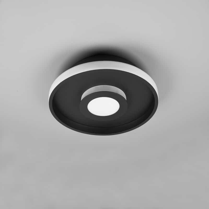 Lubinis LED šviestuvas Kodak juodas Ø10,8cm
