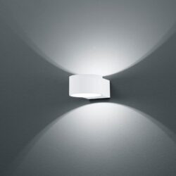 Sieninis LED šviestuvas Lacapo baltas