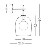 Sieninis šviestuvas ZAMBELIS 22052