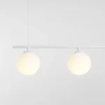 Pakabinamas šviestuvas Beryl Glass 5 baltas
