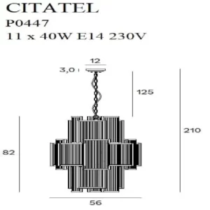 Pakabinamas šviestuvas Citatel P0447