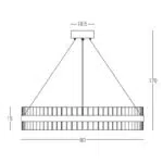 Pakabinamas LED šviestuvas 22040