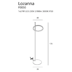Pastatomas šviestuvas LOZANNA F0050