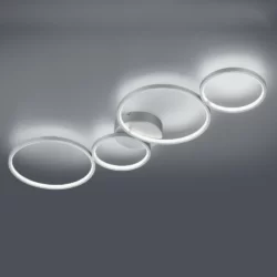 Lubinis LED šviestuvas Rondo sidabrinis