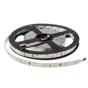 4.8W 2800K 12V LED juosta 60SMD 2835 IP20, 5m šiltai balta