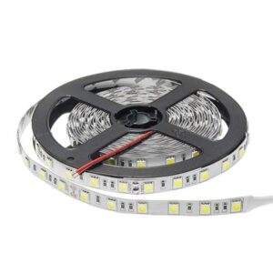 14.4W 24V 2700K LED juosta 60SMD 5050 IP20, šiltai balta 5m