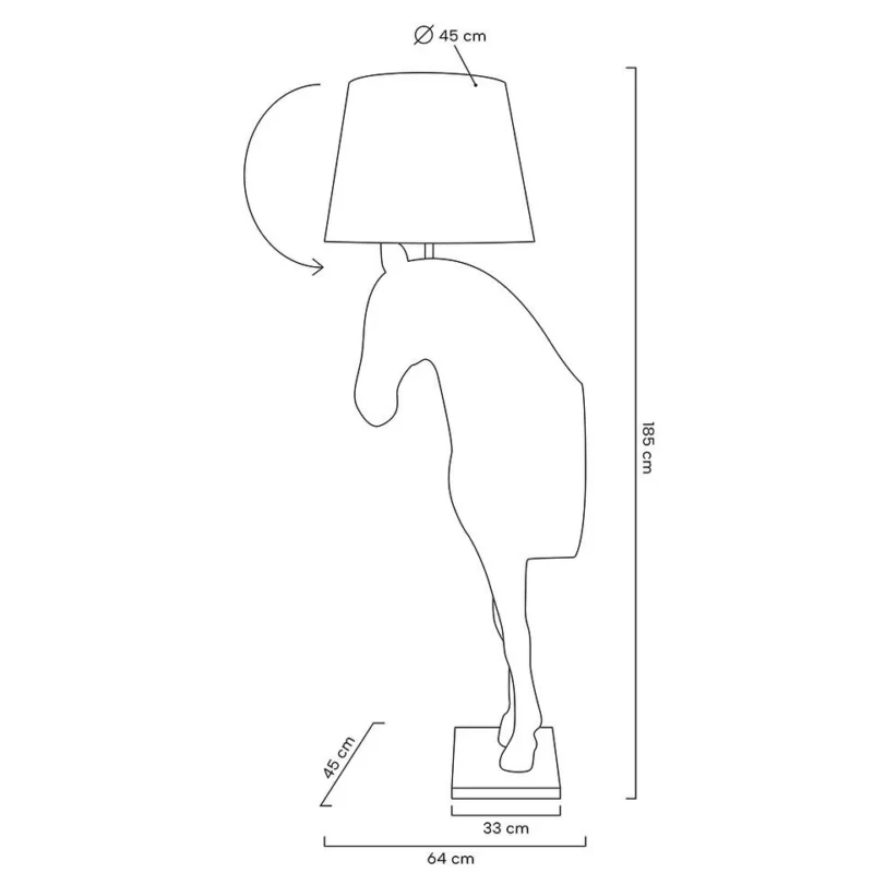 Pastatomas šviestuvas KOŃ HORSE STAND M JB001L