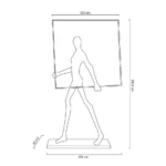 Pastatomas šviestuvas Human Square XCF8307L