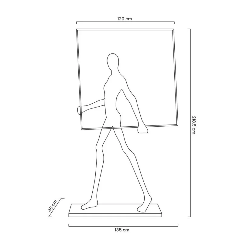 Pastatomas šviestuvas Human Square XCF8307L