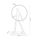 Pastatomas šviestuvas Human Round XCF0211L