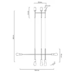 Pakabinamas šviestuvas Riva 5 MSE010100396