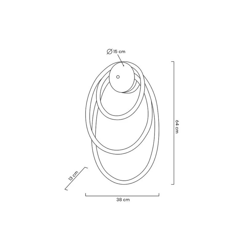 Sieninis šviestuvas Serpiente MSE010100237