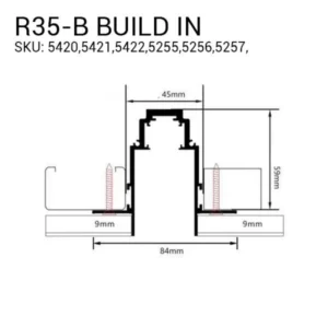 48V 100W maitinimo šaltinis magnetinei sistemai R35/S35