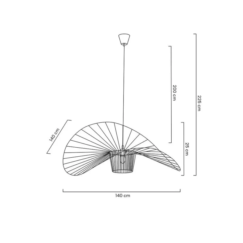 Pakabinamas šviestuvas Capello 140 DW8098/L/COFFEE