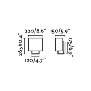 Sieninis šviestuvas Slant MSE010100291