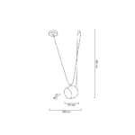 Pakabinamas šviestuvas EYE MD20502-A-200.WHITE