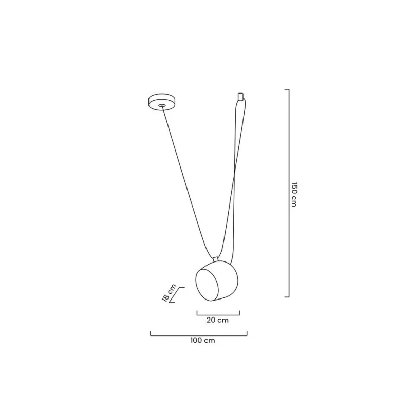 Pakabinamas šviestuvas EYE MD20502-A-200.WHITE