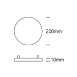 20W Įmontuojama panelė 10120CE/W Balta 3000K