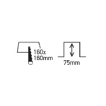 22W Įmontuojamas šviestuvas 50122D/W/W Baltas 3000K