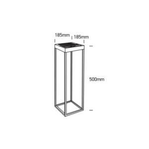 2.2W Pastatomas lauko šviestuvas su saulės baterija 67520/B/W IP65 3000K DIMM