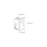 3.6W Įmontuojamas šviestuvas 68062/AN/W Antracitas 3000K IP65