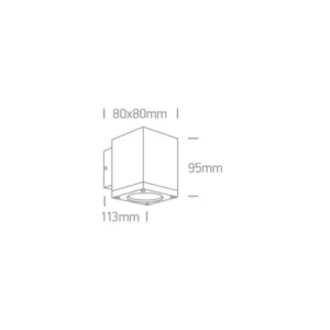 6W Lubinis šviestuvas 67138D/B/W Juodas 3000K IP54