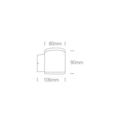 6W Lubinis šviestuvas 67138E/W/W Baltas 3000K IP54