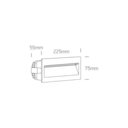 Įmontuojamas LED šviestuvas IP65 10107WP/B/W