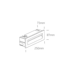 8.5W Įmontuojamas šviestuvas 68066/W/W Baltas 3000K IP65