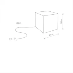 Pastatomas lauko šviestuvas CUMULUS CUBE M 8966